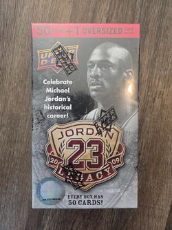 2009 Upper Deck Michael Jordan Legacy Hall of Fame Sealed Box 50 Cards + Oversized
