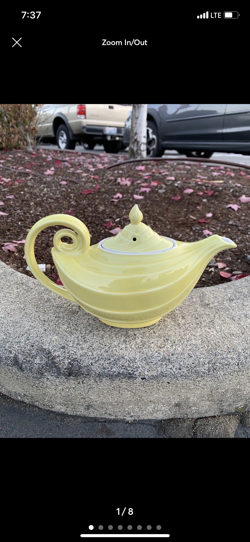 MCM Yellow Hall Genie Teapot