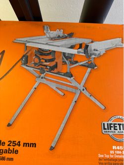 15 Amp 10 in. Portable Corded Jobsite Table Saw with Folding Stand