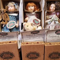 New Porcelain Cottage Collectibles Porcelain Dolls $10 Each