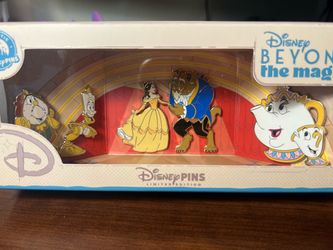 D23 Marketplace 2026 Beauty and the Beast Boxed Diorama LE 400 Disney Pin Set