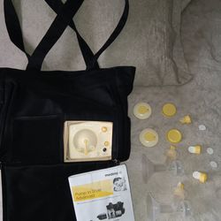 Medela On The Go Tote w/ Built In Pump