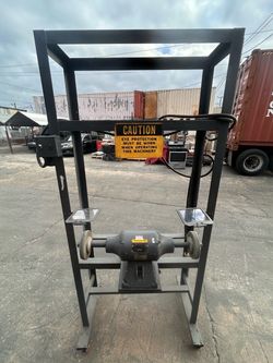 Baldor 333B 8in Industrial Buffer 3/4 HP 3600 RPM Mobile Stand