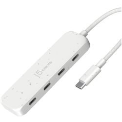 j5create 4-in-1 USB-C to 4-Port 10Gbps Type-C Hub, Eco-Friendly, Compatible with MacBook Pro, MacBook Air, iPad, Mac mini, Windows Laptop, and More(JC