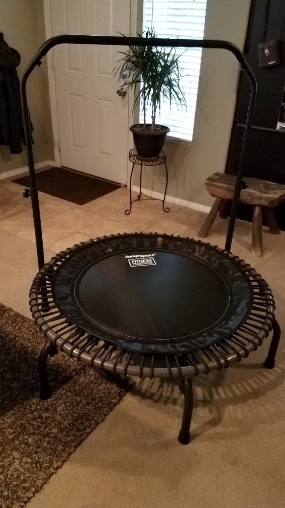 JumpSport fitness trampoline model 550fi.(folding and handle). Brand new