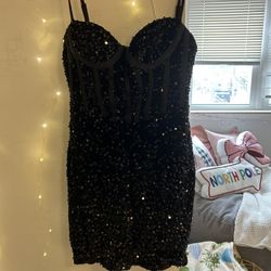 Black corset dress 