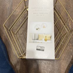 Gold Wall Shelves
