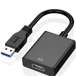 , HD 1080P USB 3.0 to HDMI-Compatible Adapter Audio Video Converter for Win7/8/10·