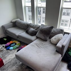 Grey L Couch