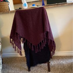 Purple Shawl And Scarf