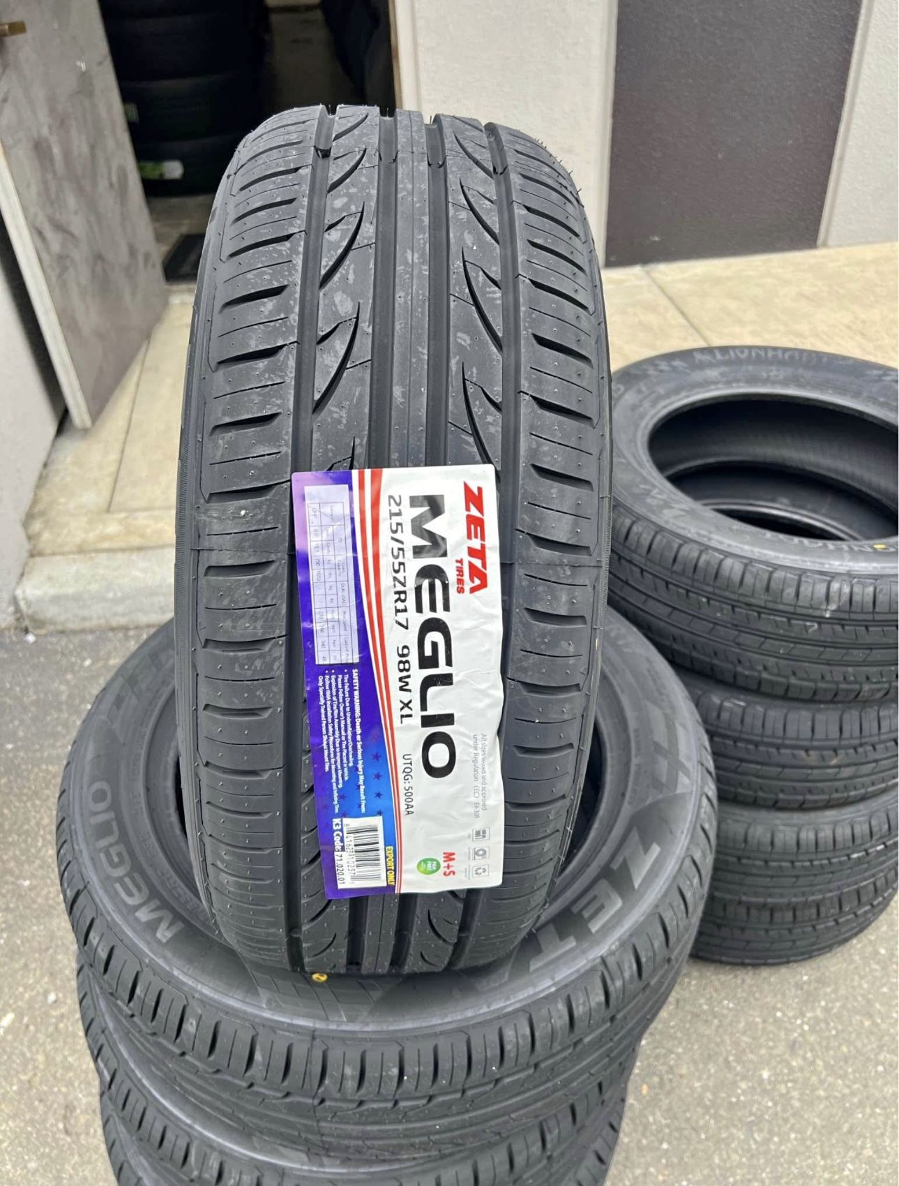 215/55R17 Zeta Brand New Tires In Stock For Sale, FINANCING AVAILABLE