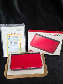 MINT Nintendo 3DS LL Red black JAPANESE VERSION