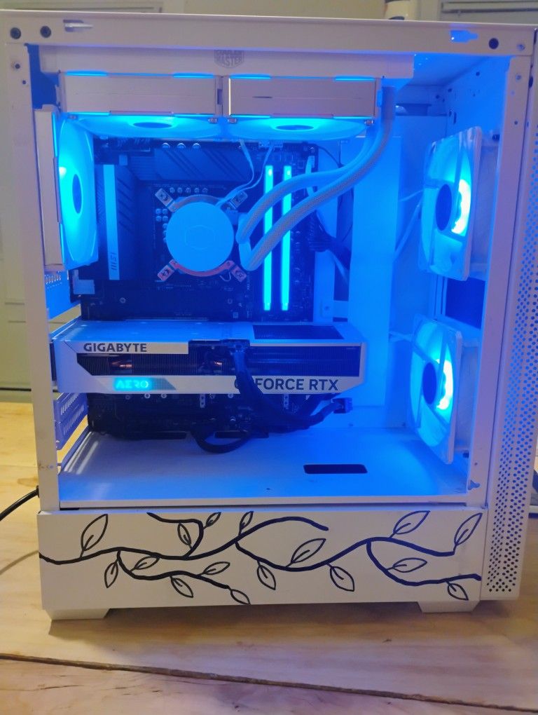 Full Set Up With Custom Built PC