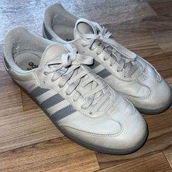 Gray adidas samba size 10