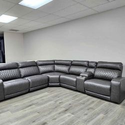 NEW 🚥 $20 Down Payment Finance 🚥Samperstone 6 Piece Reclining Sectional 