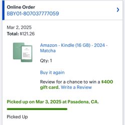 Amazon Kindle With Case