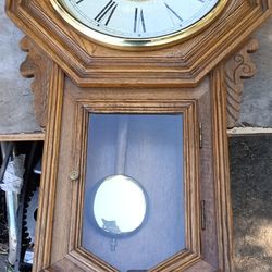 Wall Clock Wind Up  Chime 