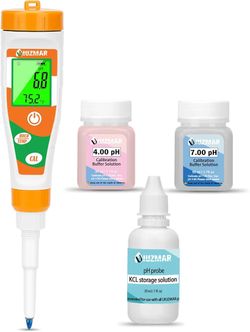 UIUZMAR pH Tester for Food Digital pH Meter for Sourdough Starter and Dough Spear Sensor Food pH Kit Works for Fermented Sausages Cheese Sushi Rice Ca