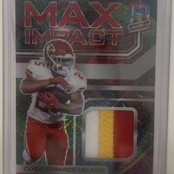 2022 Spectra Clyde Edwards-Helaire Max Impact #MI-CEH 19/25 $28