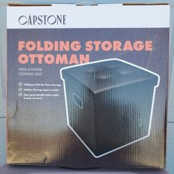 Capstone Folding Storage Ottoman