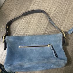 Coach women’s purse/handbag Suede Blue Coach Womens Purse 