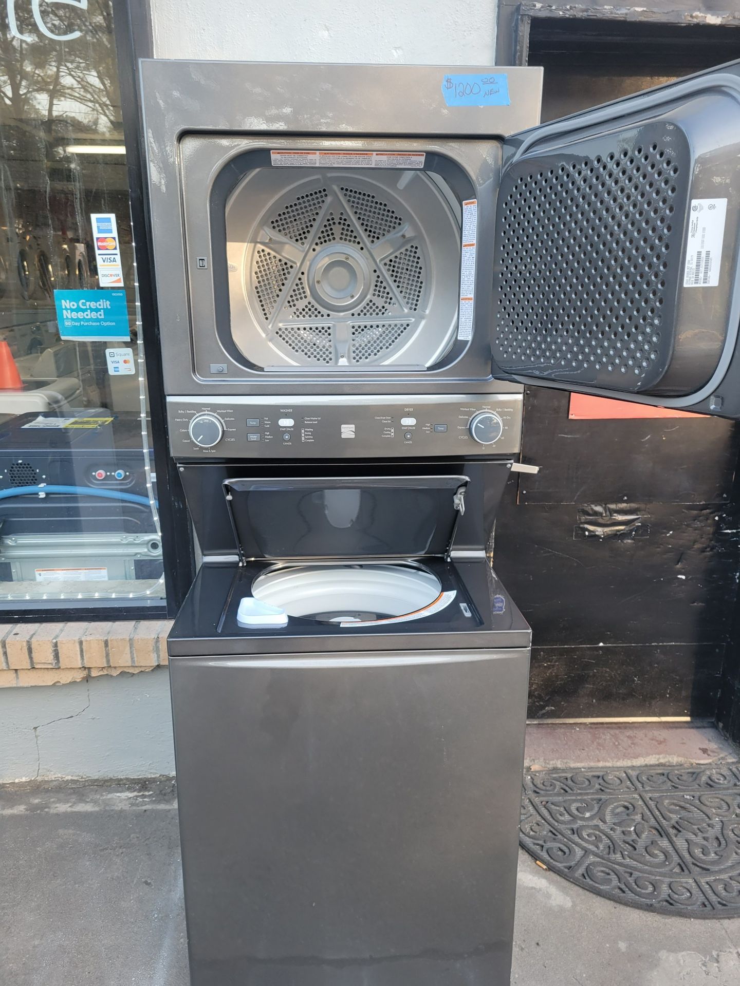 Kenmore 27 inch stackable washer and dryer
