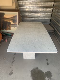 White Marble Dining Table