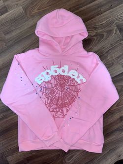 Sp5der OG Web Hoodie Pink