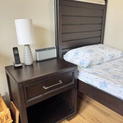 Bed And One Nightstand
