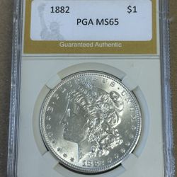 1882 Morgan Dollar PGA MS65