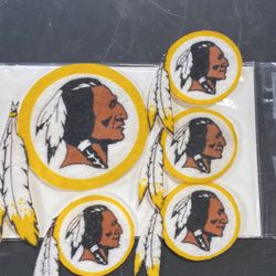 Vintage 1970s Washington Redskins Team Logo Felts