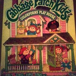 Cabbage Patch Kids Colorforms Play House (Complete) - 1984 Vintage