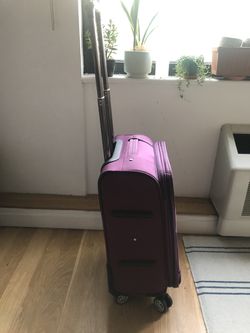 Purple Nine West rolling luggage + shoe bag for Sale in Seattle, WA -  OfferUp