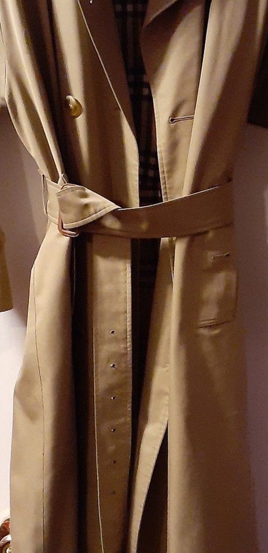 Women's Burberry Full Length Trench Coat