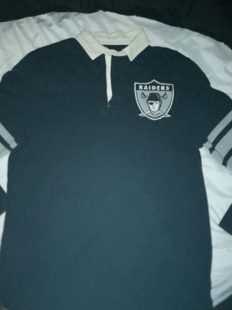 Raiders Mitchell&Ness Jersey Throwback Polo Rugby Size L 
