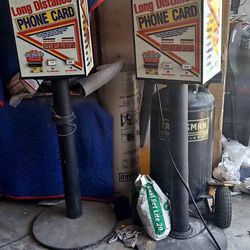 Vintage Phone Card Vending Machines