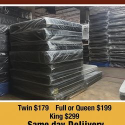 Queen Mattress Come With Free Box Spring - Same Day Delivery