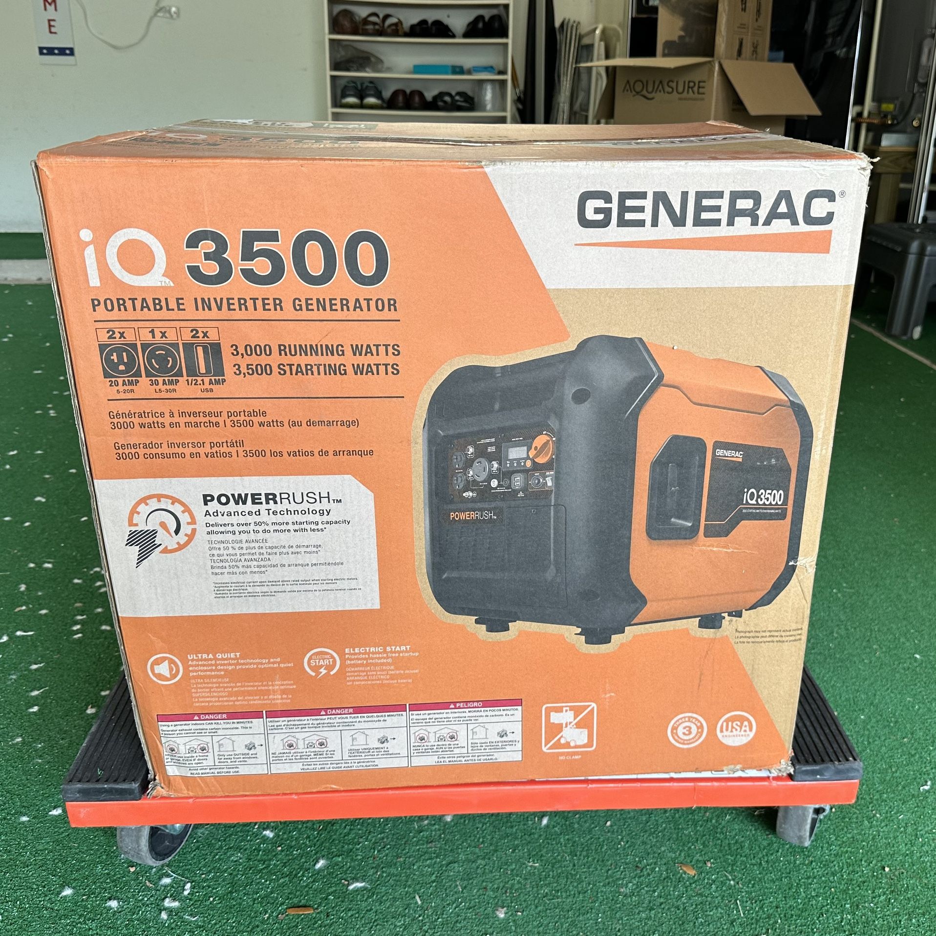 Generac iQ3500 Portable Generator - Brand New in Box