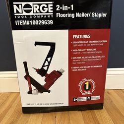 Norge 2-in-1 Flooring Air Nailer/Stapler