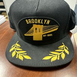 Goorin Bros The City Brooklyn New York Snapback Hat Cap Black One Size New NWT