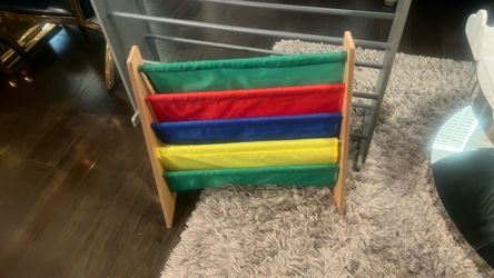 Kids Wooden Sling Bookshelf