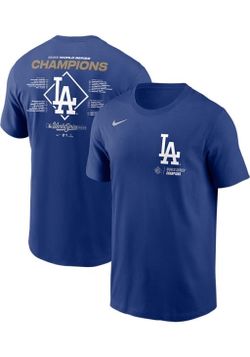 New Nike Los Angeles Dodgers 2025 World Series Champions Shirt Men Large Roster