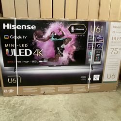 75” Hisense ULED 4K Smart TV