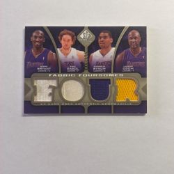 2009 Fabric Foursomes Game Used Jersey Card