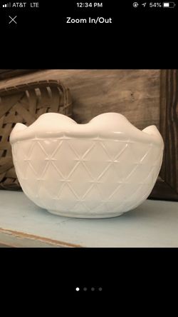 2 Vintage Milk glass pieces