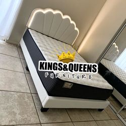 New Queen Bed Frame With Mattress 