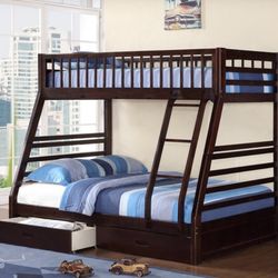 Twin over full bunk bed