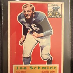 1956 Topps - Joe Schmidt #44 (RC)🔥🏈🔥