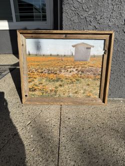 Farmhouse Decor, Wooden Frame