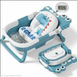 Tavishero Collapsible Baby Bathtub for Newborn,